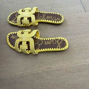 Sam Edelman yellow sandals size 8